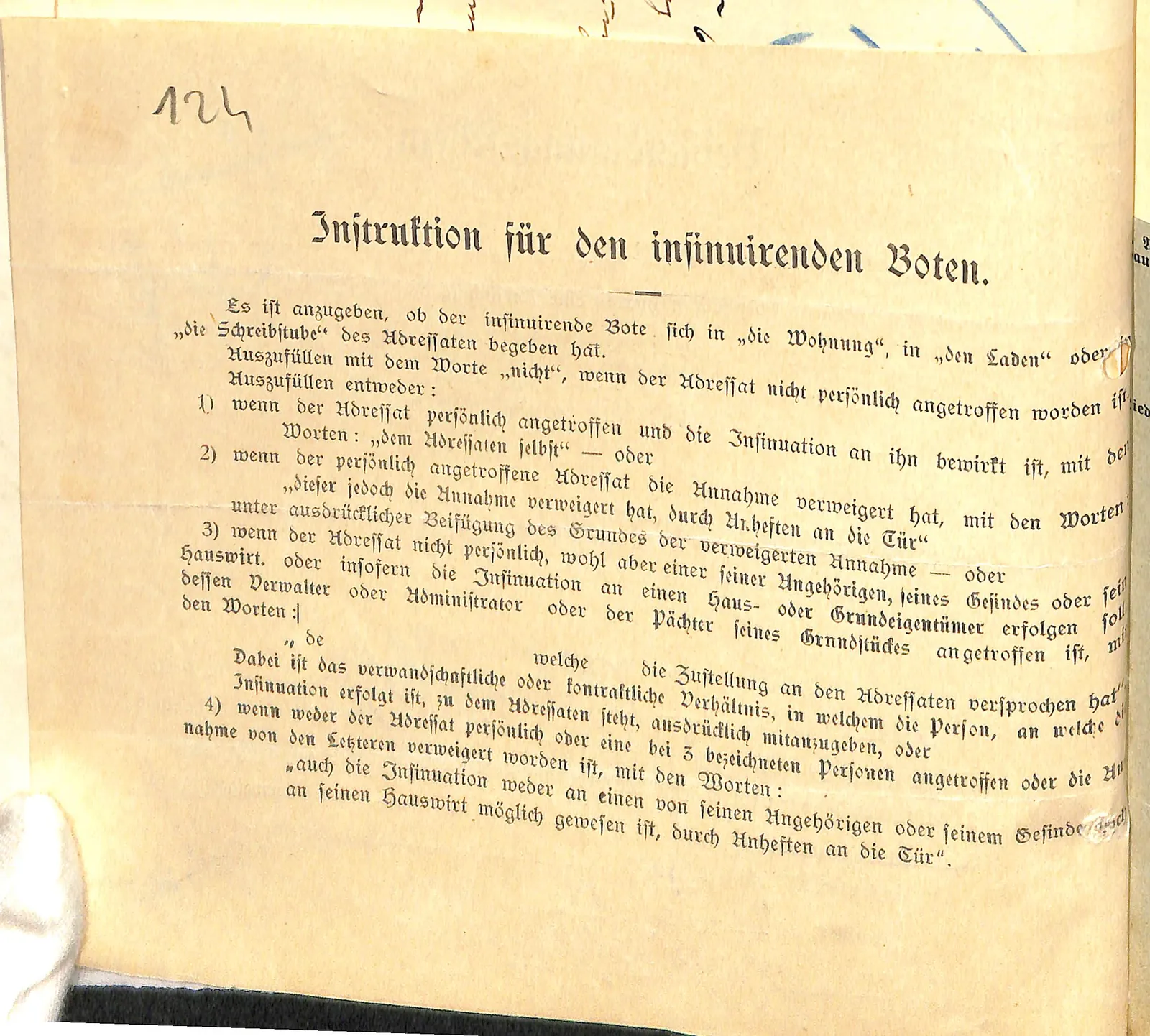 Skan: Instrukcja dla posłańca (odwrocie karty 123)