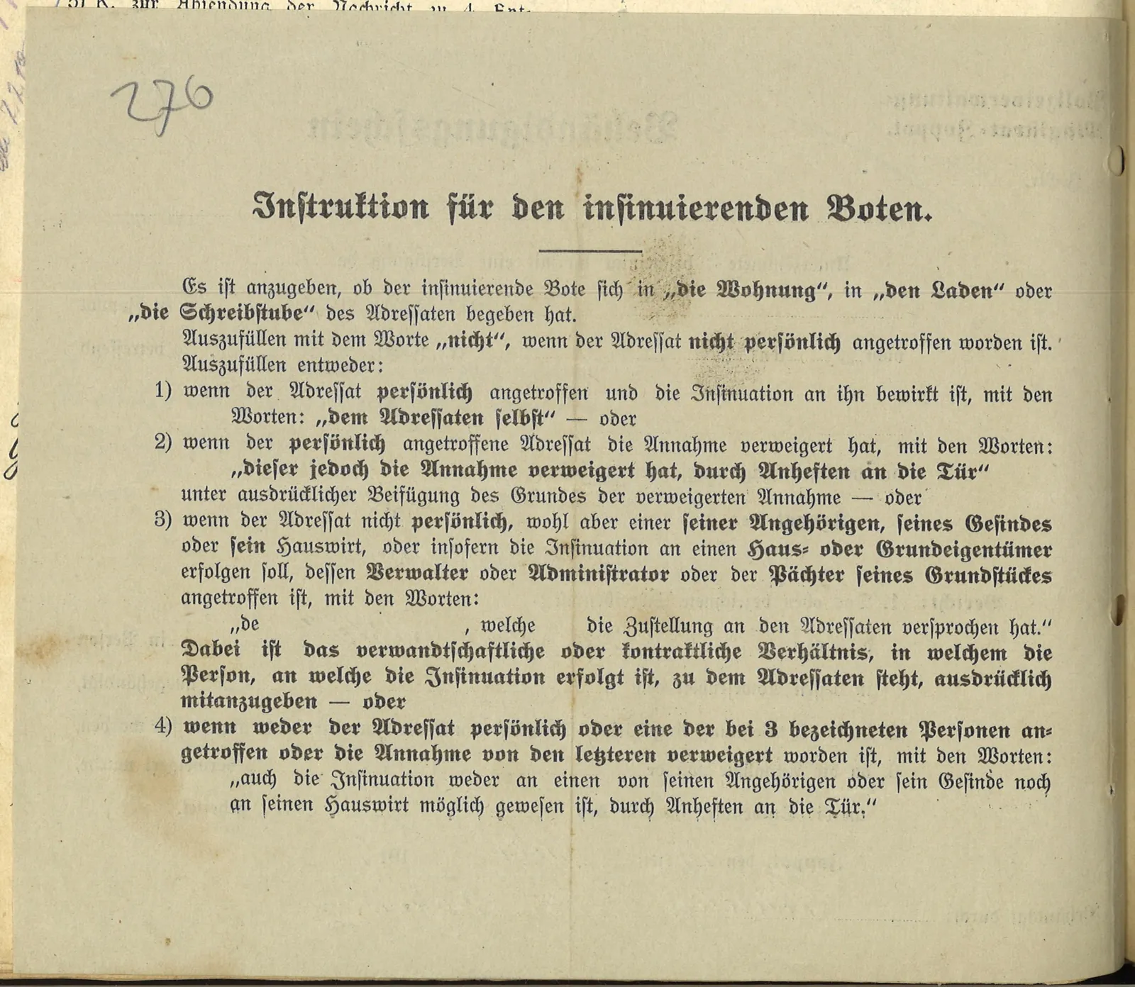 Skan: Poświadczenie doręczenia zarządzenia policji z 28 VI 1919 — ujęcie 2 z 2