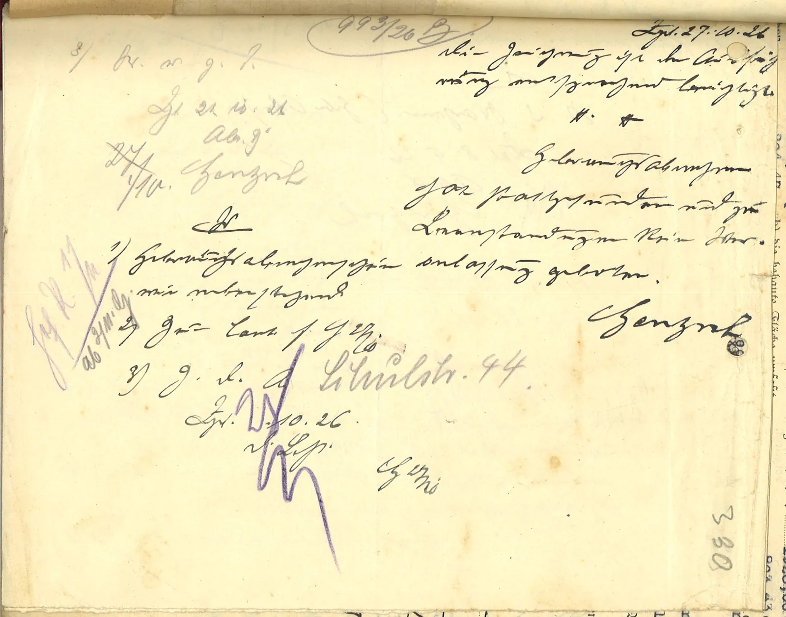 Skan: Domknięcie budowy oficyny - prace wykończeniowe i odbiór 1926 — ujęcie 1 z 4
