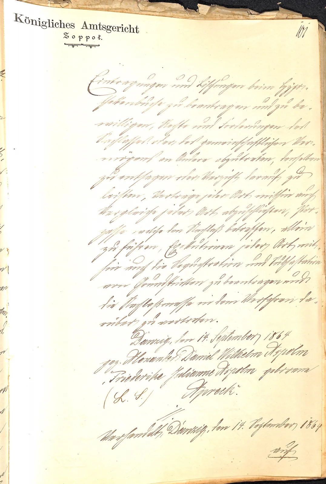 Skan: Uwierzytelniony odpis testamentu wzajemnego małżonków Aspolm (1864) — ujęcie 3 z 10