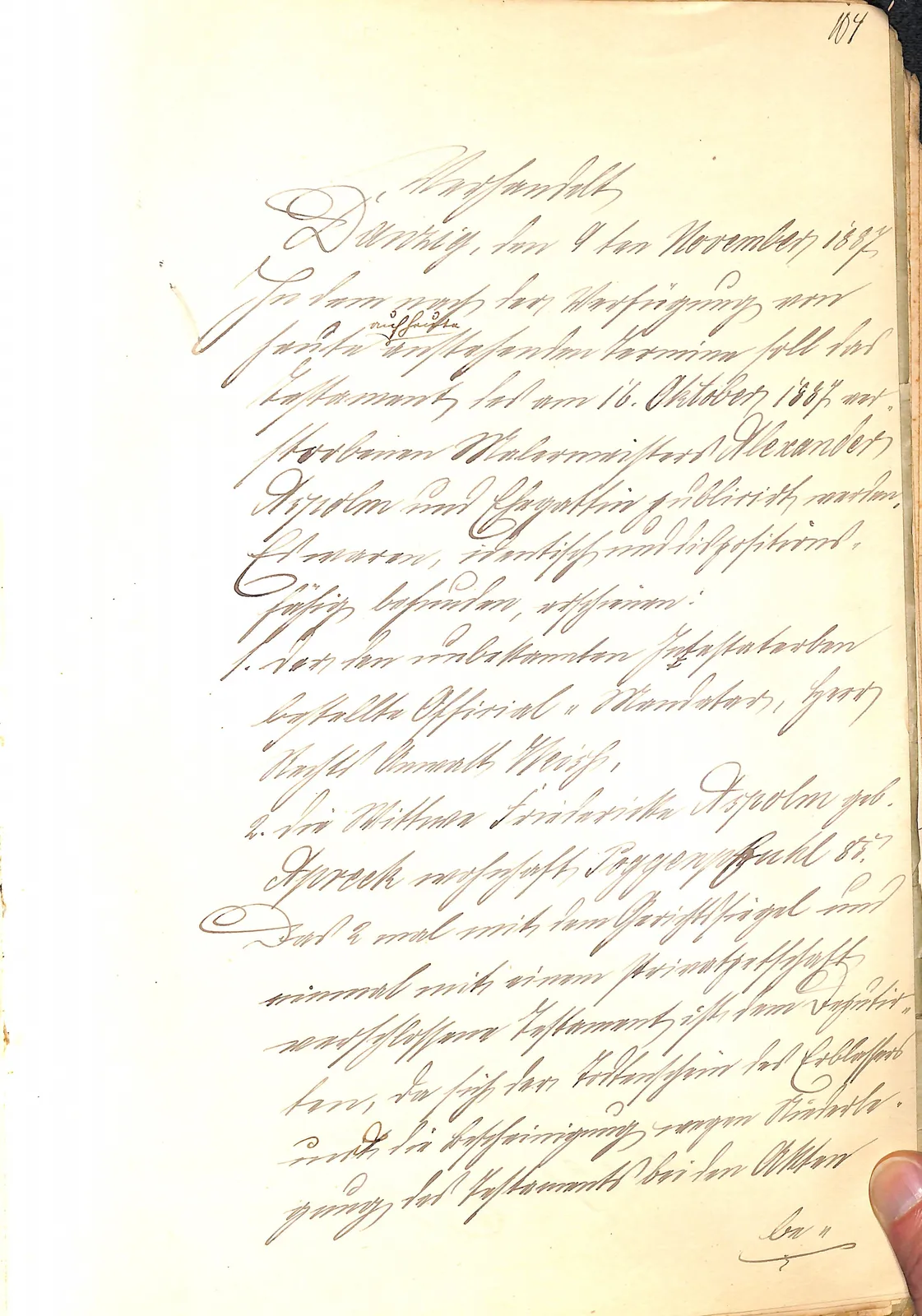 Skan: Uwierzytelniony odpis testamentu wzajemnego małżonków Aspolm (1864) — ujęcie 9 z 10