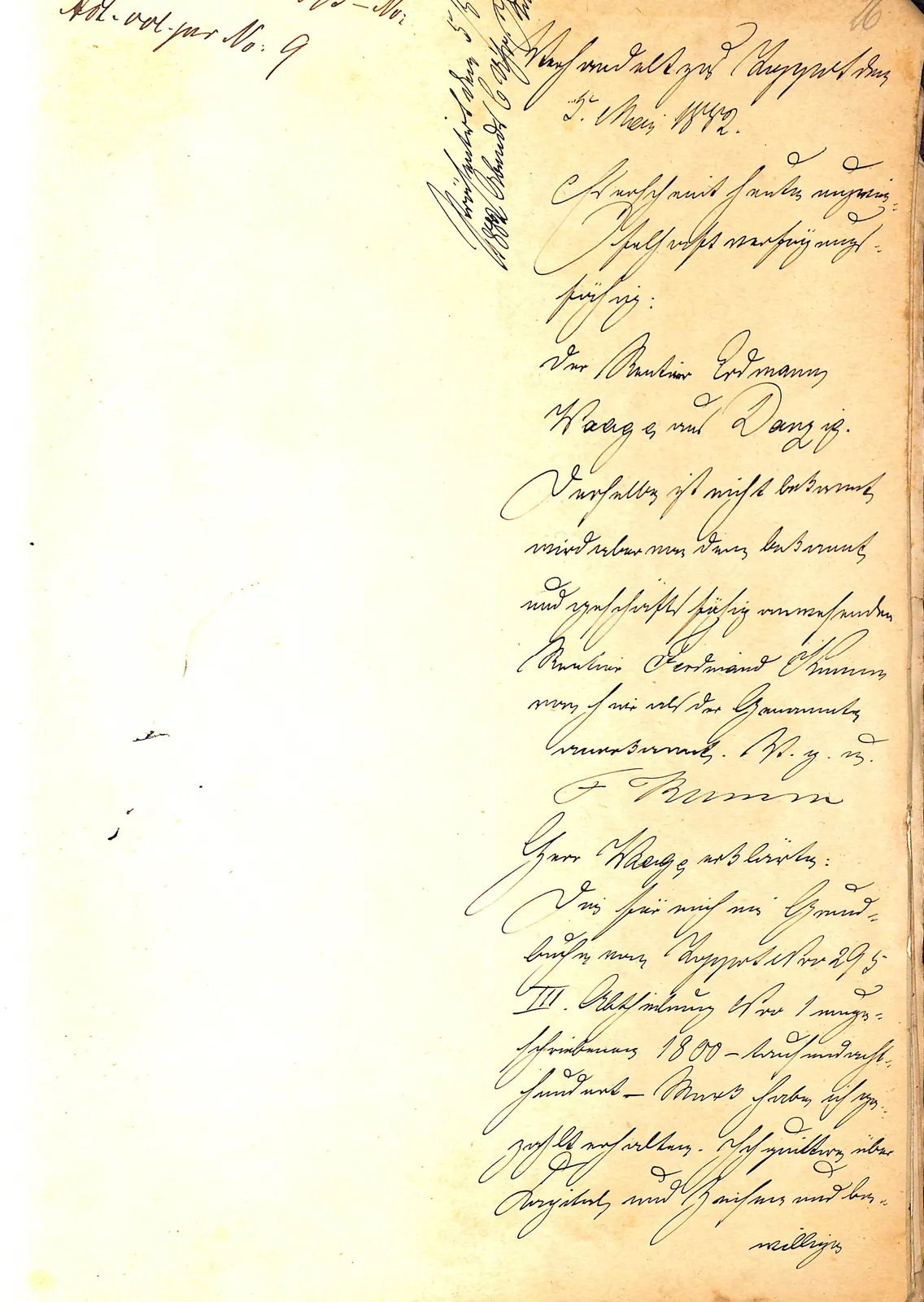 Skan: Spłata i wykreślenie najstarszej hipoteki 1800 marek (obecnie Erdmanna Waage) — ujęcie 1 z 4