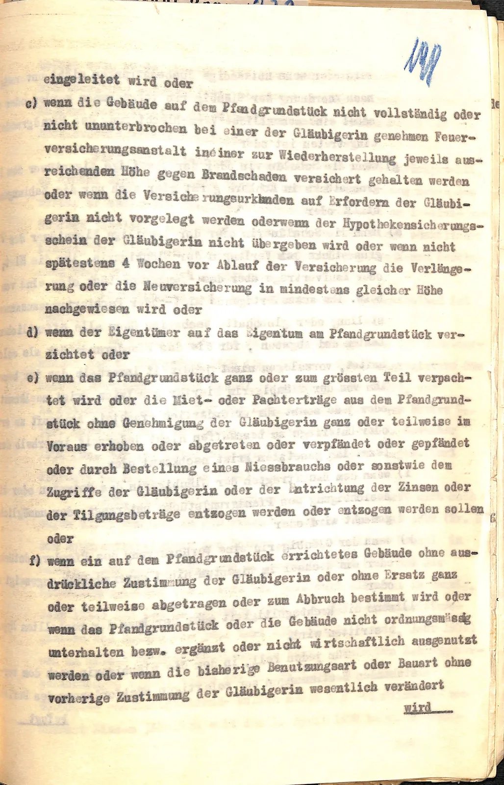 Skan: Protokół notarialny zmiany warunków hipoteki — pierwsze poświadczenie Mackensenallee 44 — ujęcie 5 z 8