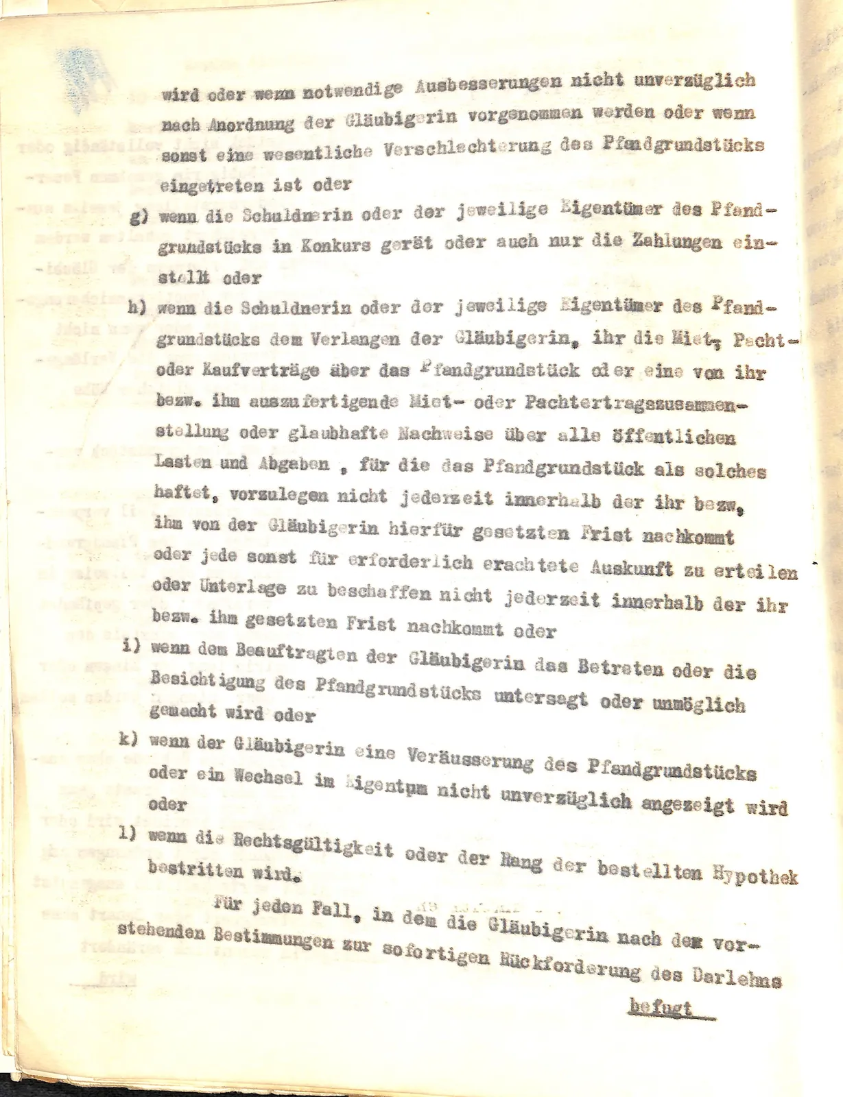 Skan: Protokół notarialny zmiany warunków hipoteki — pierwsze poświadczenie Mackensenallee 44 — ujęcie 6 z 8
