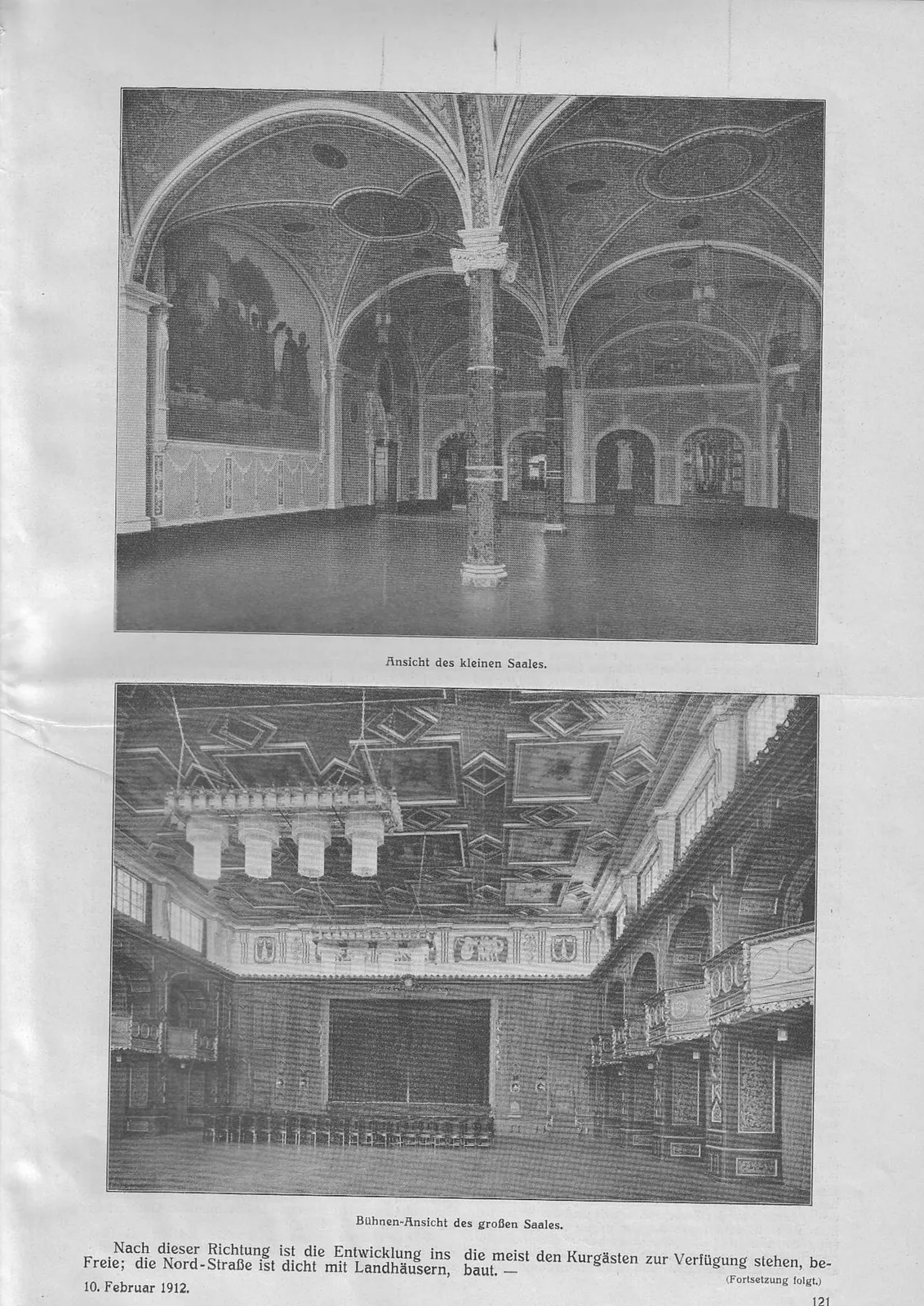 Skan: „Deutsche Bauzeitung” 1912 — budowa Domu Zdrojowego w Sopocie 1909–1910 — ujęcie 5 z 8