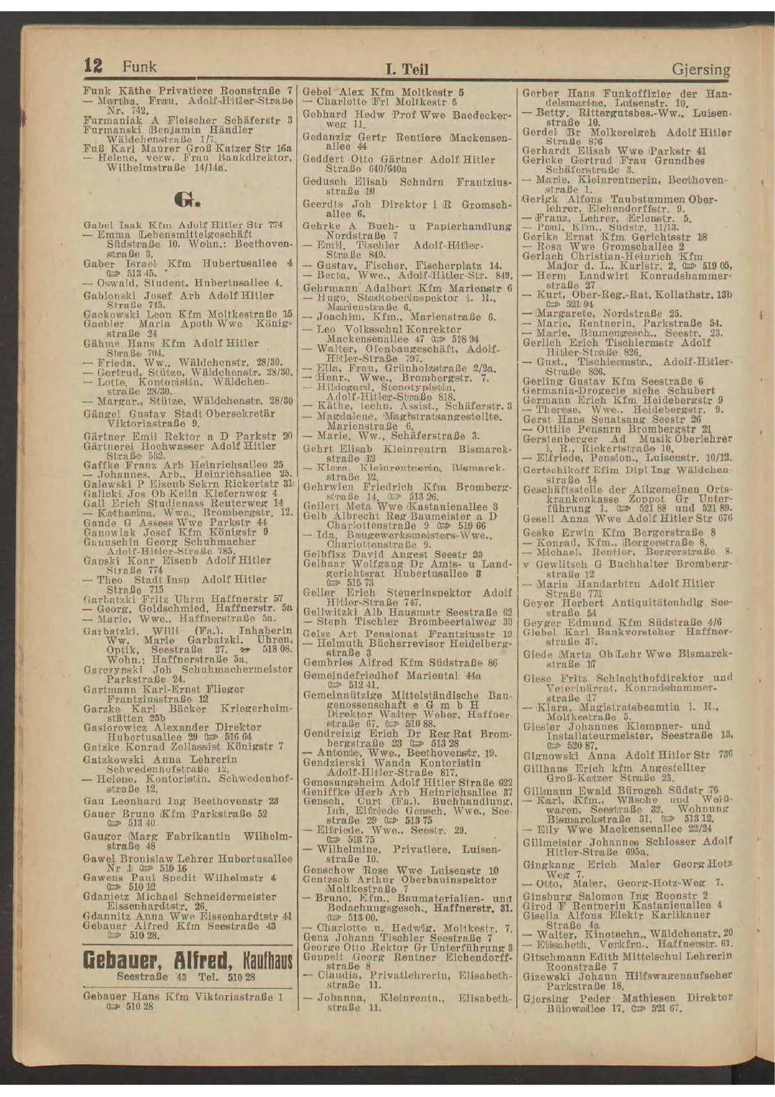 Skan: Einwohnerbuch 1936/37, część sopocka — Mackensenallee 44 — ujęcie 2 z 4
