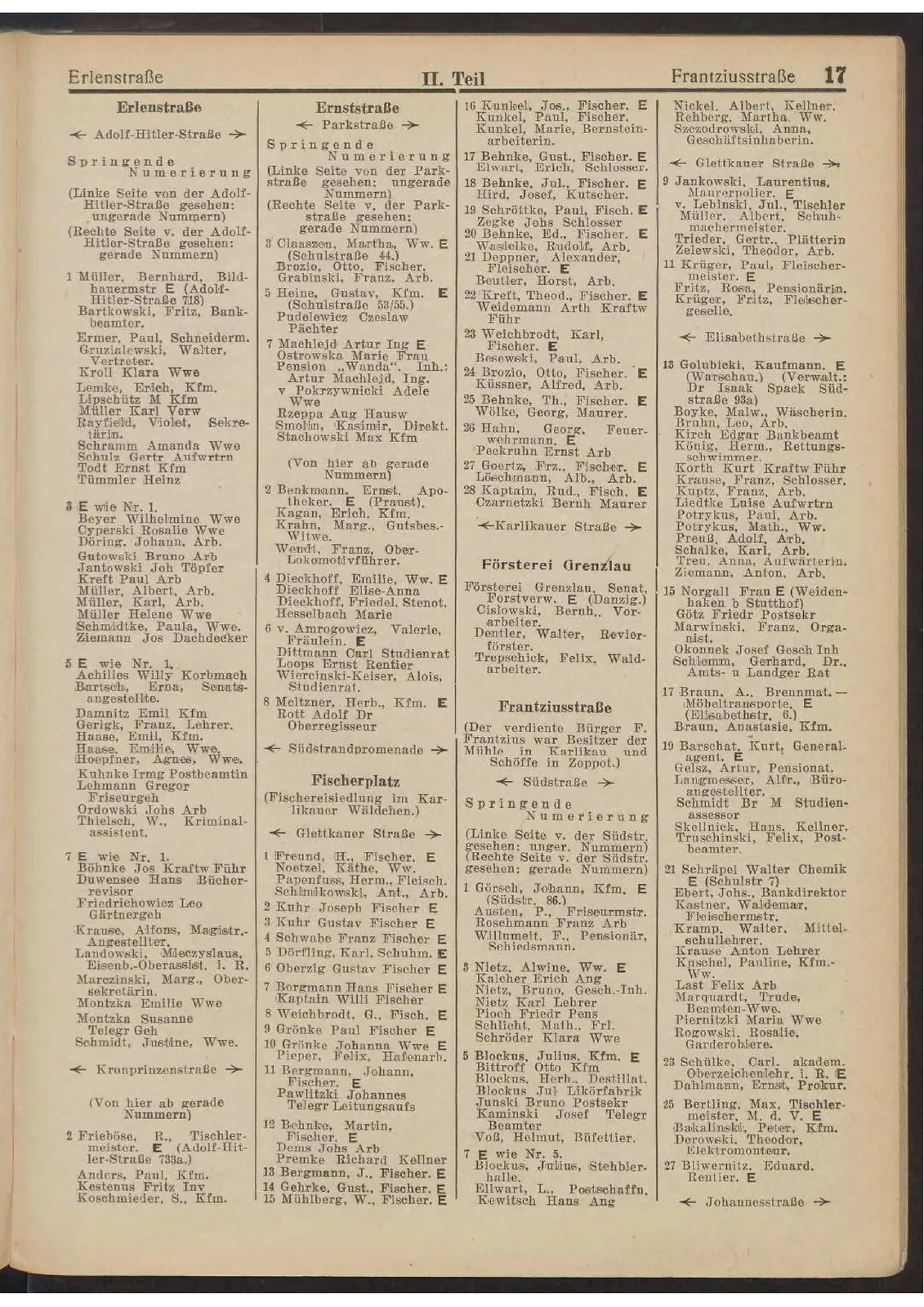 Skan: Einwohnerbuch 1936/37, część sopocka — Mackensenallee 44 — ujęcie 3 z 4
