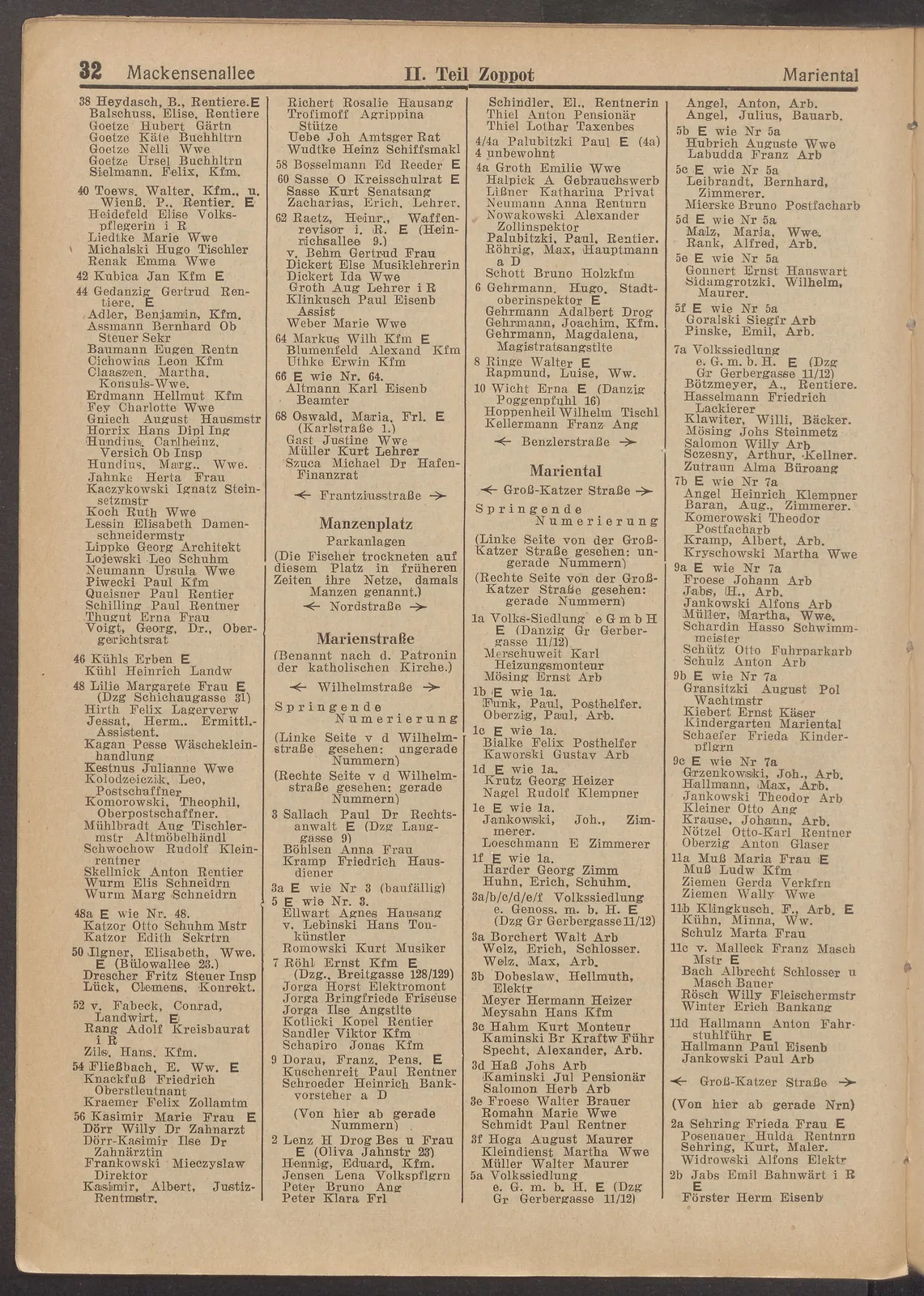 Skan: Einwohnerbuch 1939 — Mackensenallee 44 — ujęcie 2 z 2