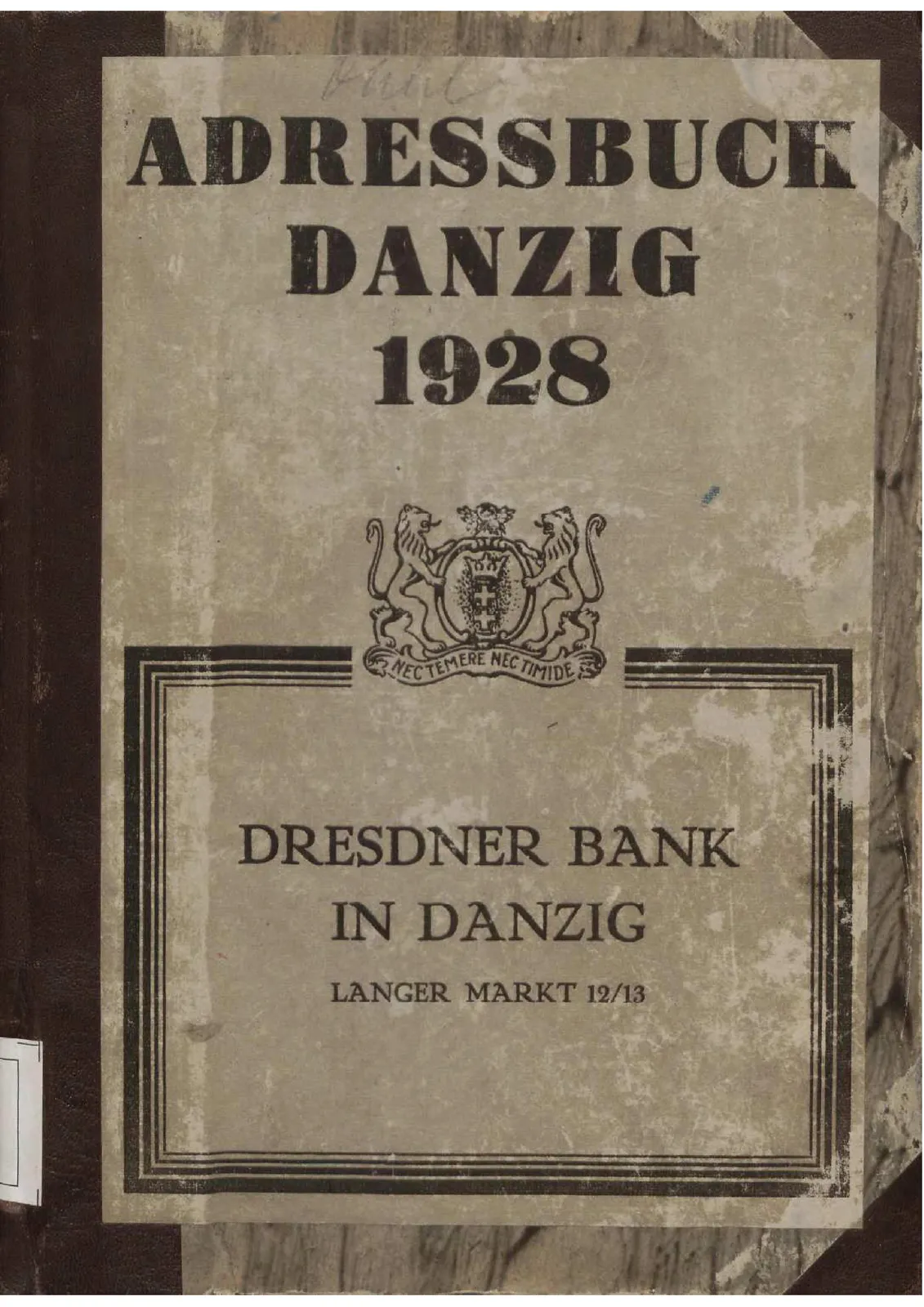 Skan: Księga adresowa Gdańska 1928, część sopocka — Schulstraße 44 — ujęcie 1 z 6