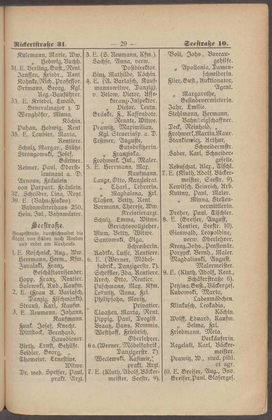 Skan: Księga adresowa Sopotu 1906 — osoby, branże i reklamy — ujęcie 11 z 16