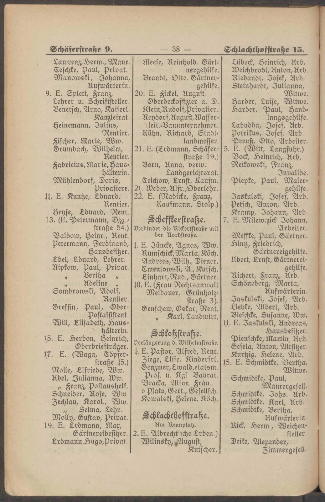 Skan: Księga adresowa Sopotu 1906 — osoby, branże i reklamy — ujęcie 12 z 16