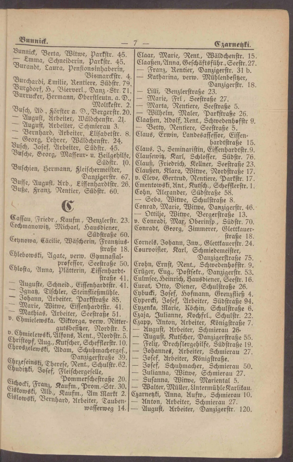 Skan: Księga adresowa Sopotu 1906 — osoby, branże i reklamy — ujęcie 2 z 16