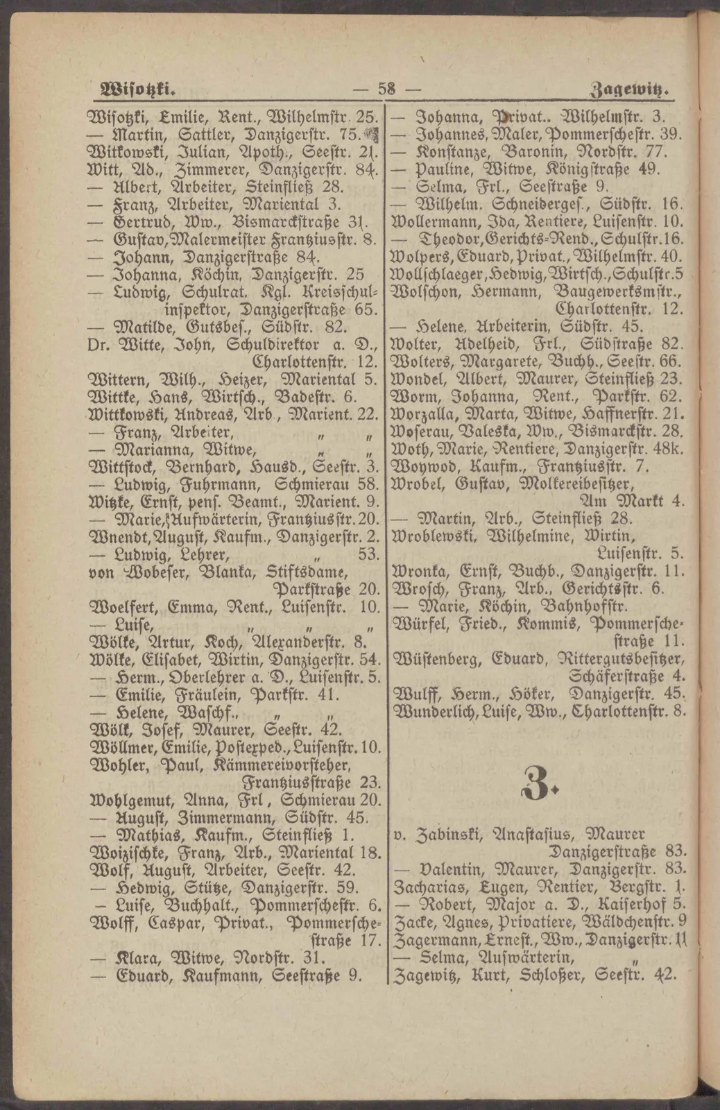 Skan: Księga adresowa Sopotu 1906 — osoby, branże i reklamy — ujęcie 7 z 16