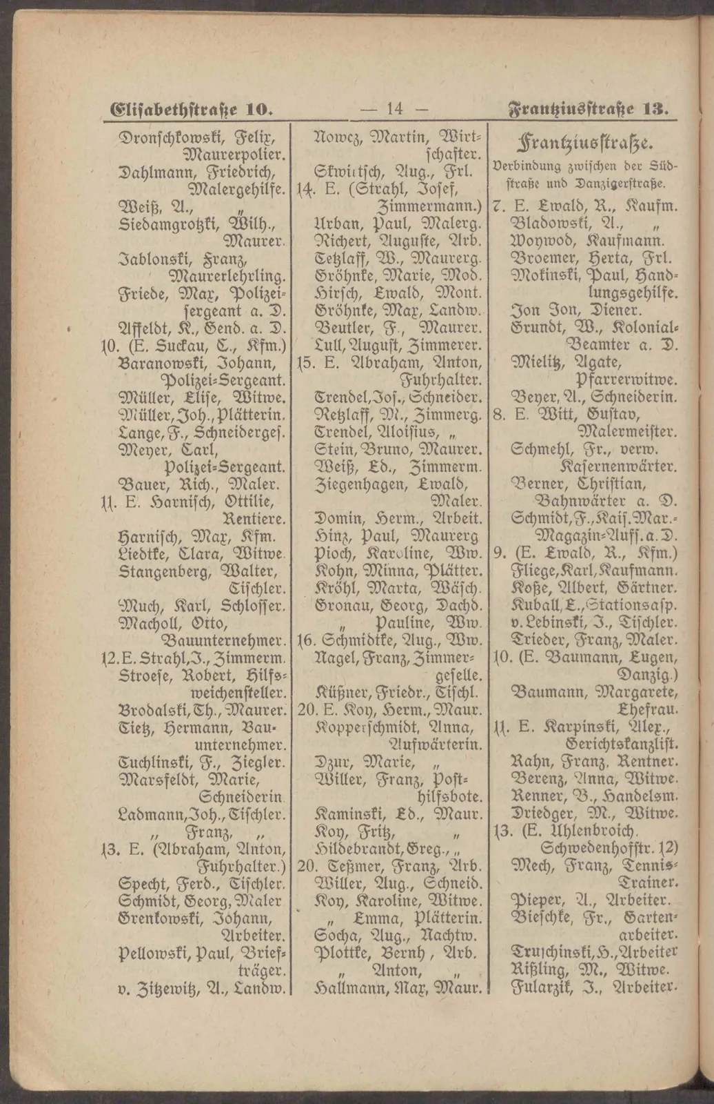 Skan: Księga adresowa Sopotu 1906 — osoby, branże i reklamy — ujęcie 9 z 16