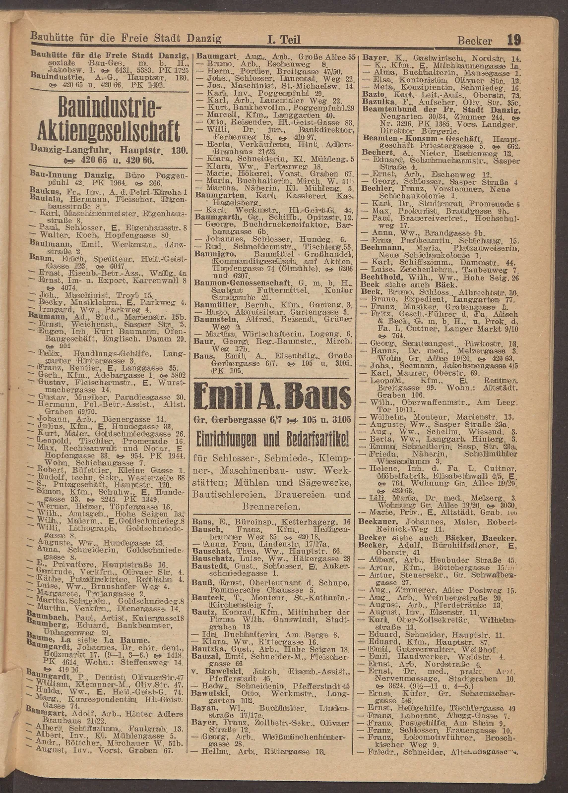 Skan: Księgi adresowe Gdańska 1897–1925 — wpisy osób związanych z domem — ujęcie 13 z 13