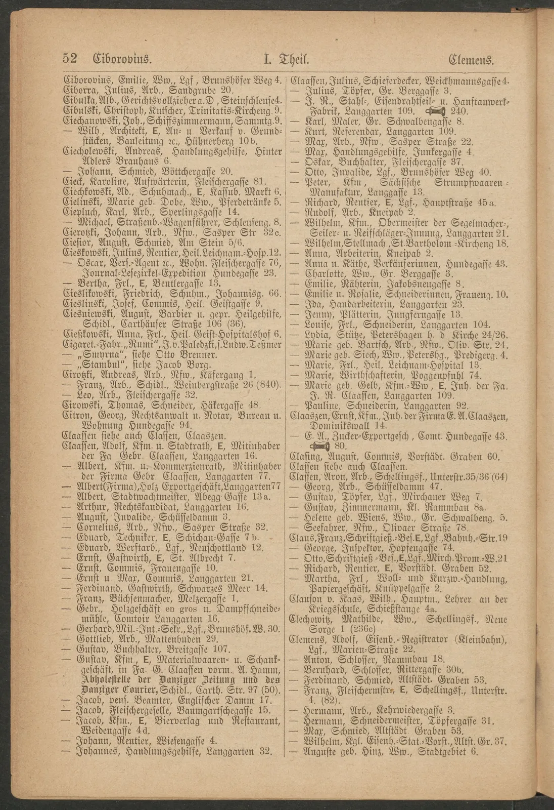 Skan: Księgi adresowe Gdańska 1897–1925 — wpisy osób związanych z domem — ujęcie 2 z 13