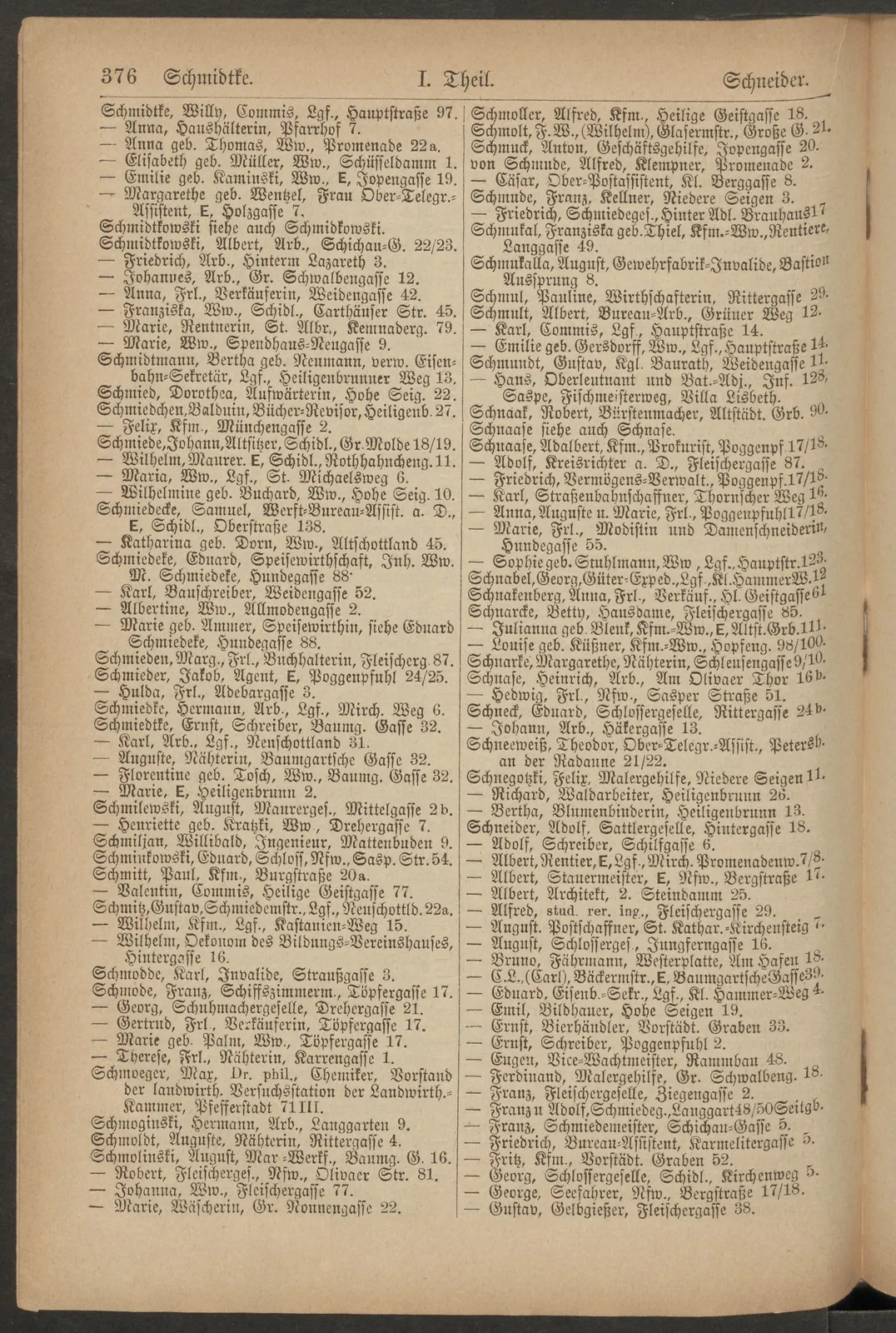 Skan: Księgi adresowe Gdańska 1897–1925 — wpisy osób związanych z domem — ujęcie 6 z 13