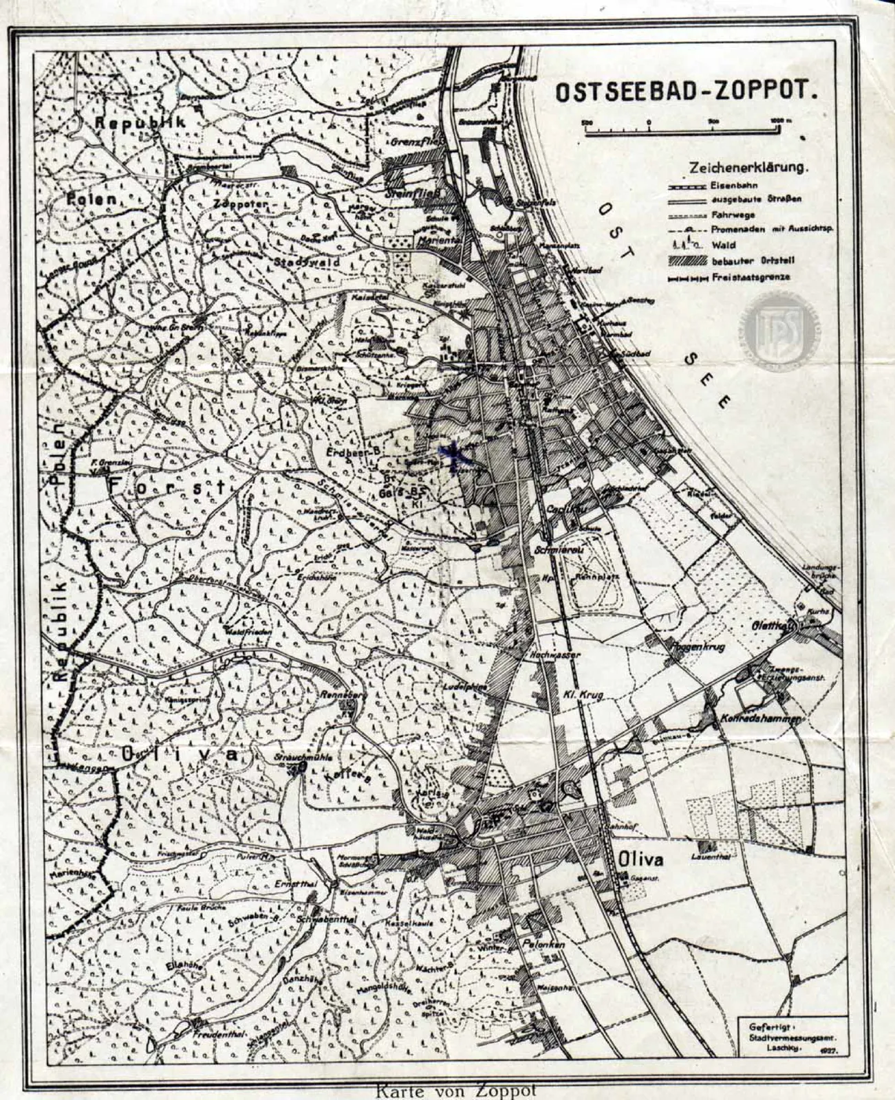 Skan: Mapa Sopotu, 1927