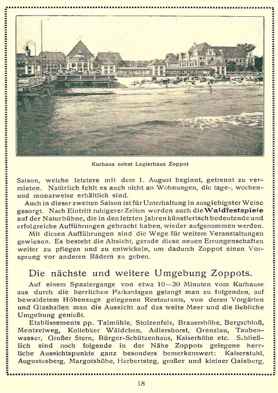 Skan: Przewodnik po kąpielisku Sopot, 1914 — ujęcie 19 z 35
