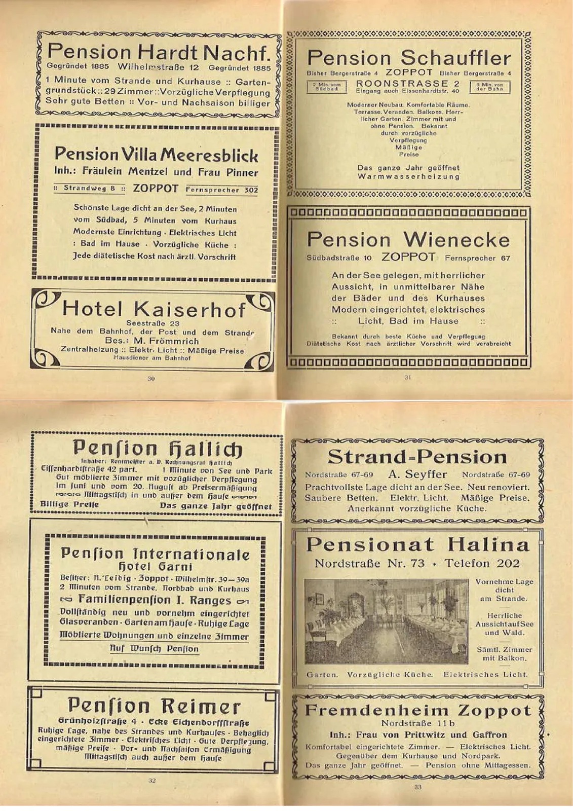 Skan: Przewodnik po kąpielisku Sopot, 1914 — ujęcie 27 z 35