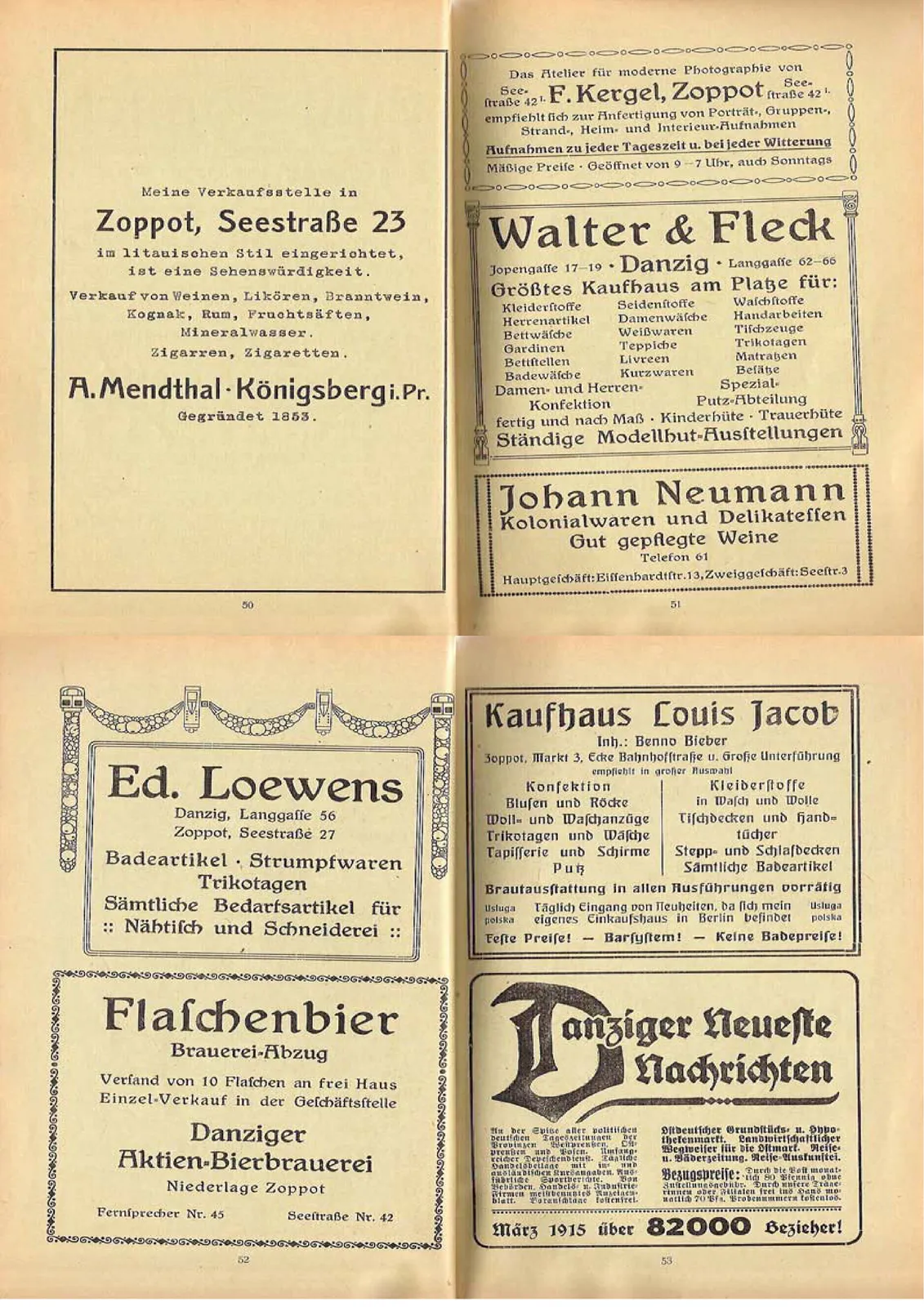 Skan: Przewodnik po kąpielisku Sopot, 1914 — ujęcie 32 z 35