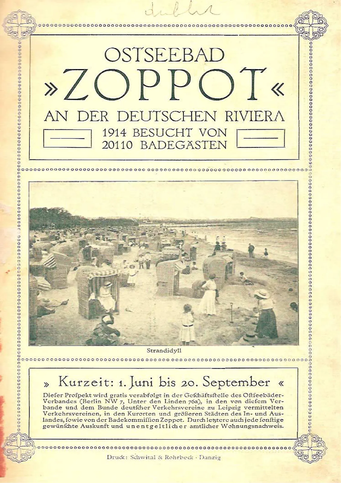 Skan: Przewodnik po kąpielisku Sopot, 1914 — ujęcie 4 z 35