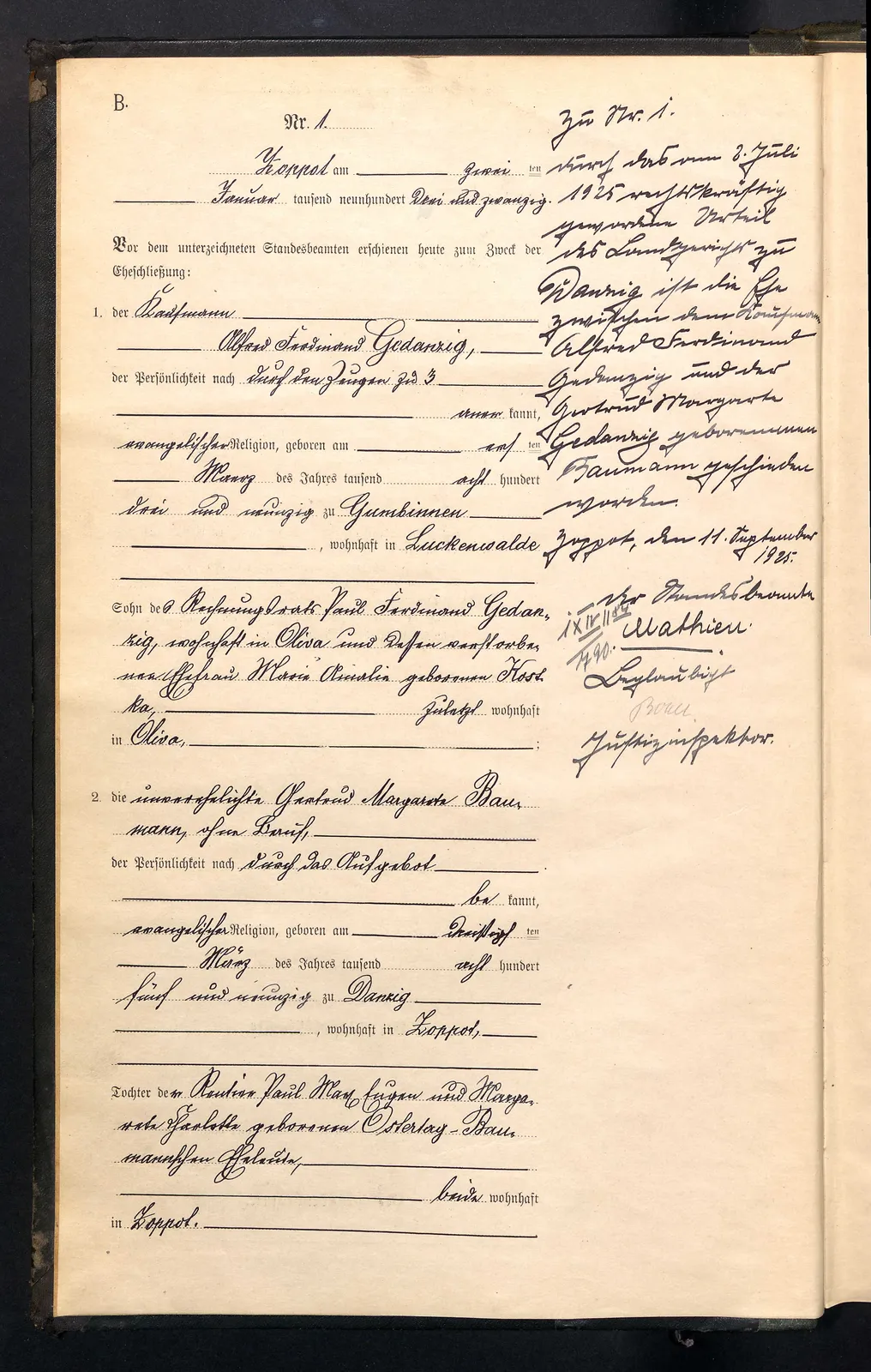 Przykładowa karta: Genealogia właścicielki