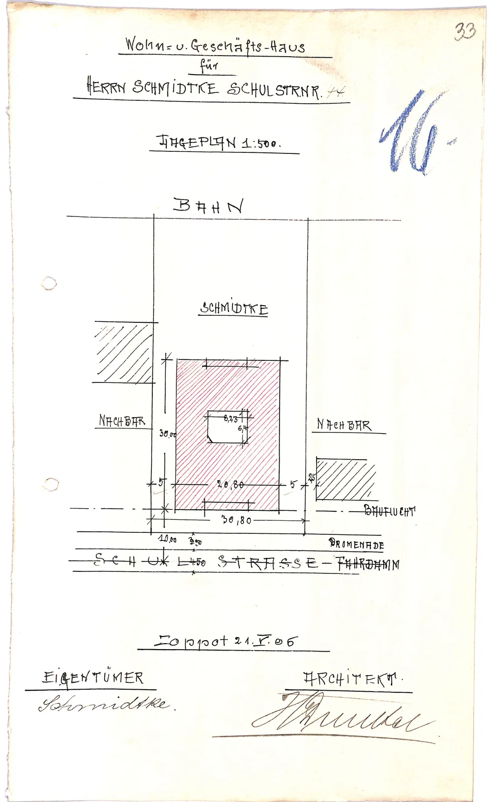 Skan: Plan sytuacyjny 1:500 (egz. 1)