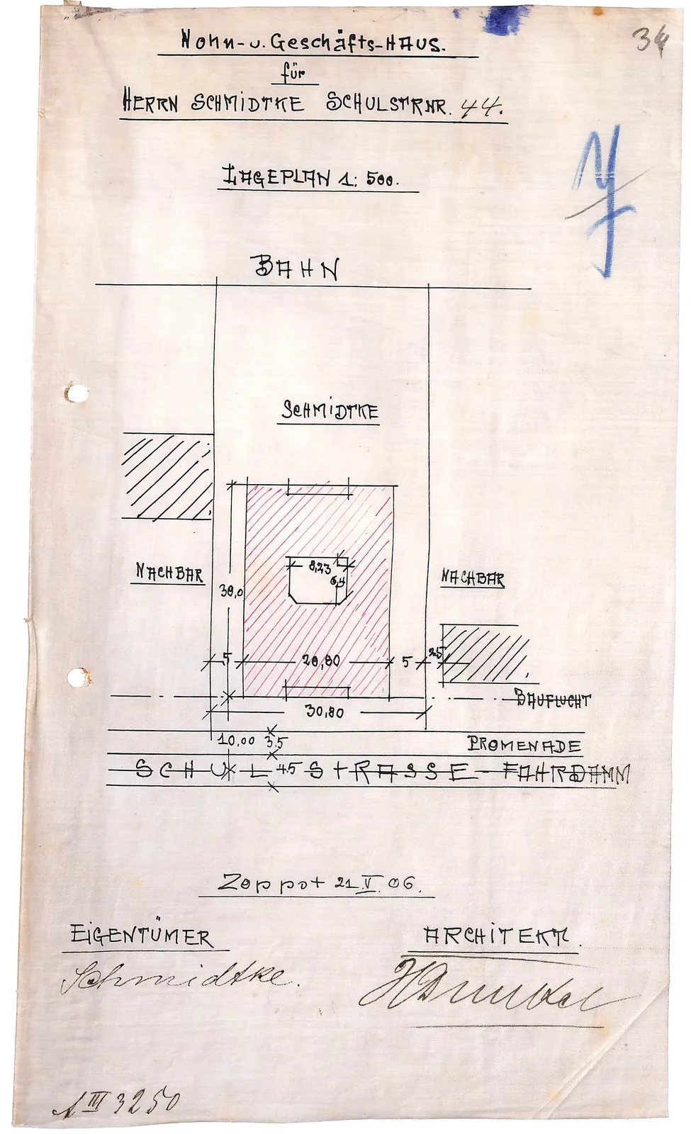 Skan: Plan sytuacyjny 1:500 (egz. 2)